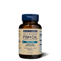 Wiley's Finest Peak EPA 60 mekih kapsula s visokim udjelom EPA i DHA omega-3 za zdravlje srca i zglobova